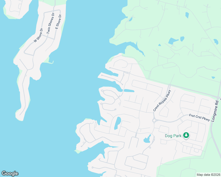 map of restaurants, bars, coffee shops, grocery stores, and more near 12188 Pebble View Drive in Conroe