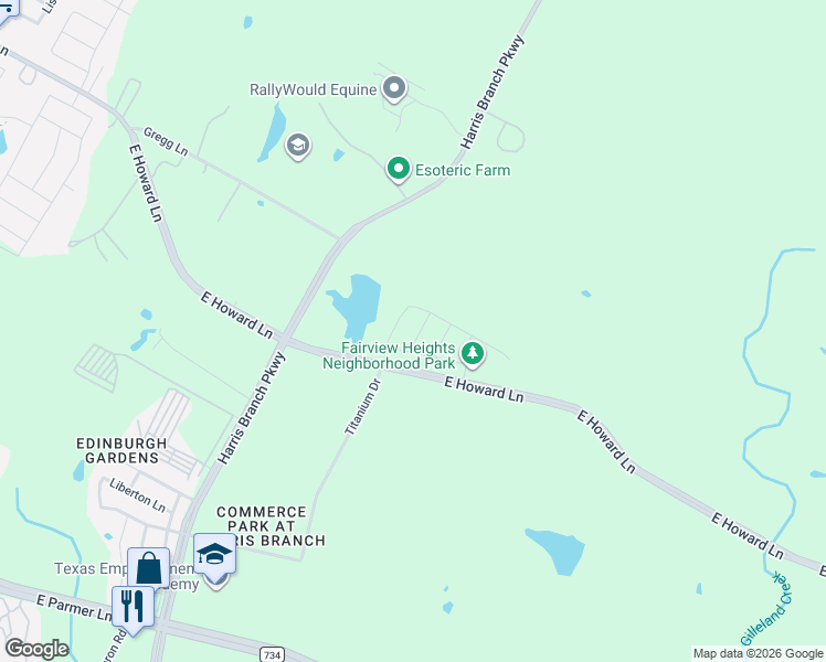 map of restaurants, bars, coffee shops, grocery stores, and more near 13008 Foreston Drive in Austin
