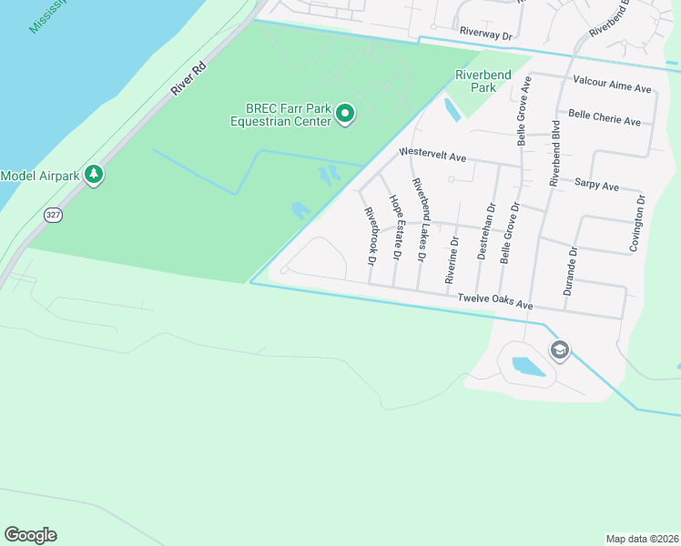 map of restaurants, bars, coffee shops, grocery stores, and more near 3817 Twelve Oaks Avenue in Baton Rouge