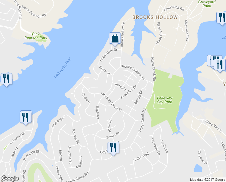 map of restaurants, bars, coffee shops, grocery stores, and more near 20 Casa Verde in Austin