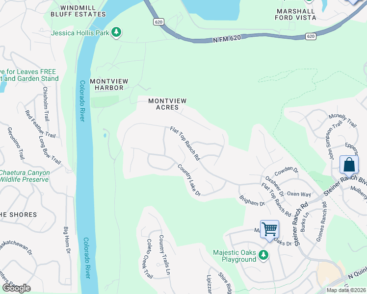 map of restaurants, bars, coffee shops, grocery stores, and more near 3140 Sun Drenched Path in Austin