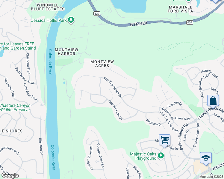 map of restaurants, bars, coffee shops, grocery stores, and more near 3140 Sun Drenched Path in Austin