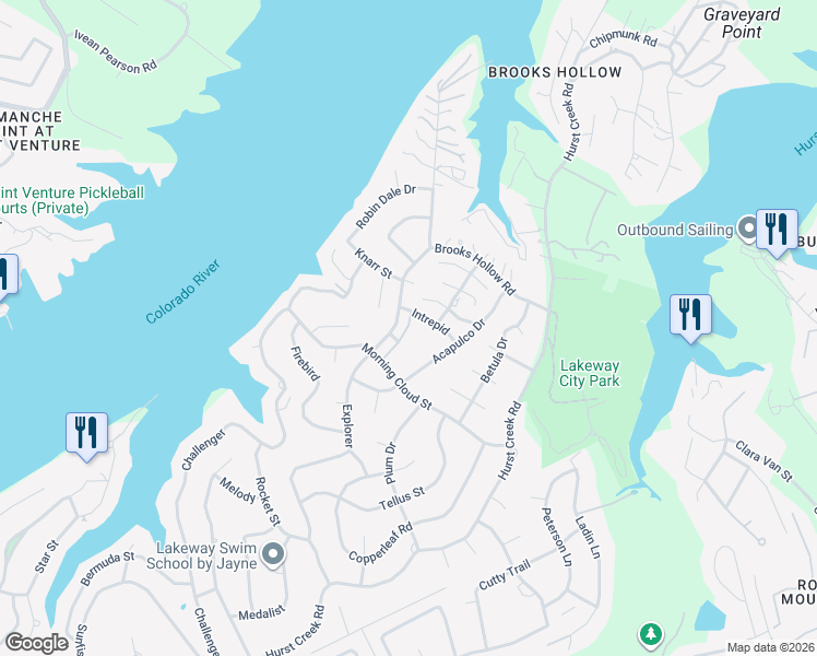 map of restaurants, bars, coffee shops, grocery stores, and more near 52 Casa Verde in Austin