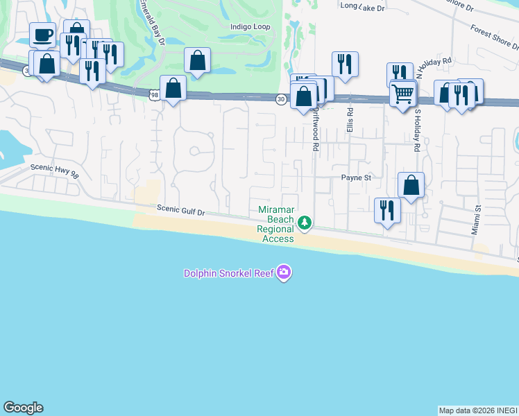 map of restaurants, bars, coffee shops, grocery stores, and more near in 