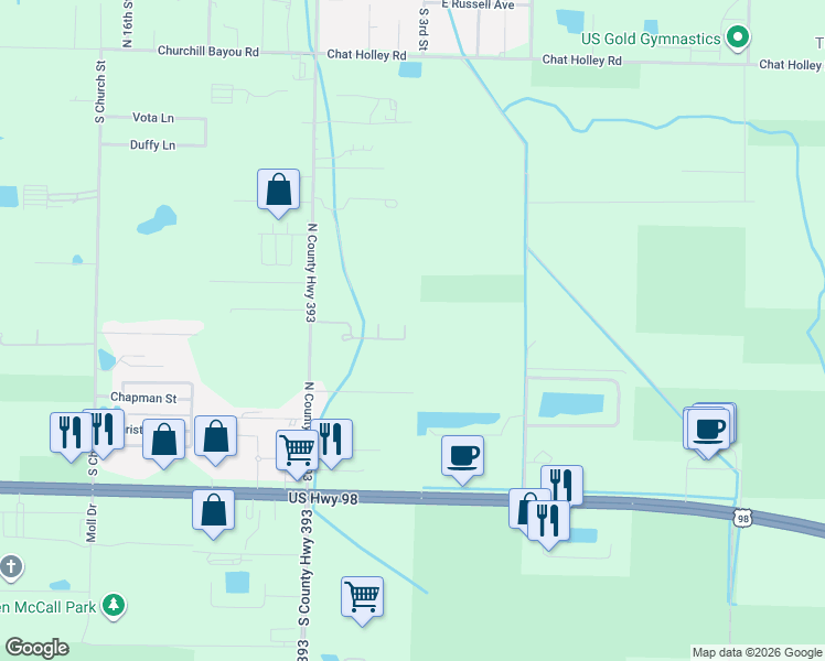 map of restaurants, bars, coffee shops, grocery stores, and more near 318 Magnolia Creek Road in Santa Rosa Beach