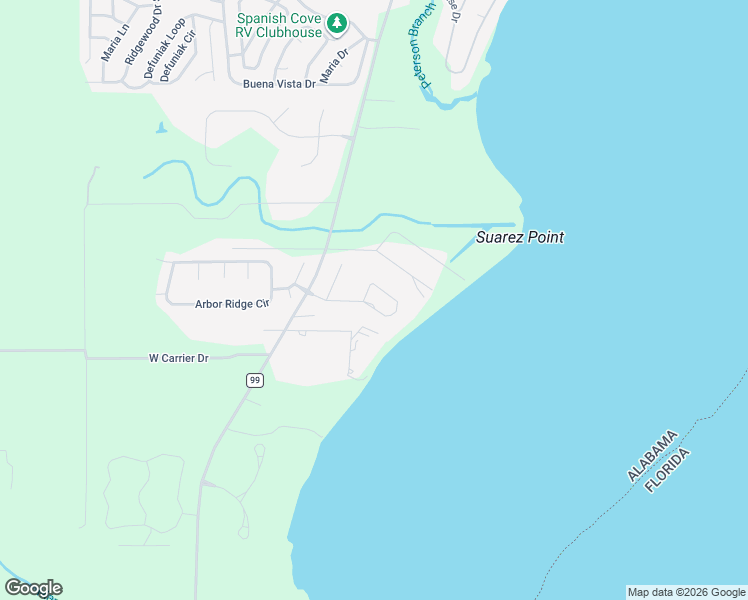 map of restaurants, bars, coffee shops, grocery stores, and more near 33405 Woodlands Drive in Lillian