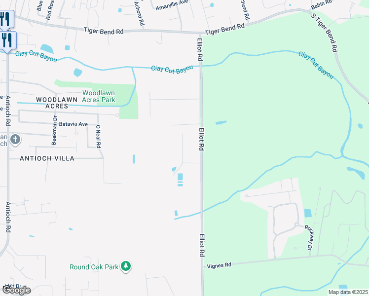 map of restaurants, bars, coffee shops, grocery stores, and more near 8049 Hendrick Drive in Baton Rouge