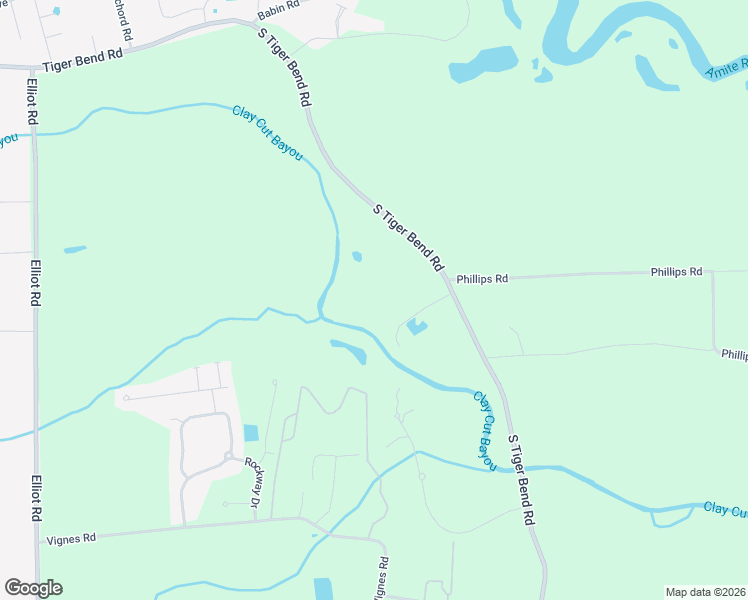 map of restaurants, bars, coffee shops, grocery stores, and more near 7532 South Tiger Bend Road in Baton Rouge