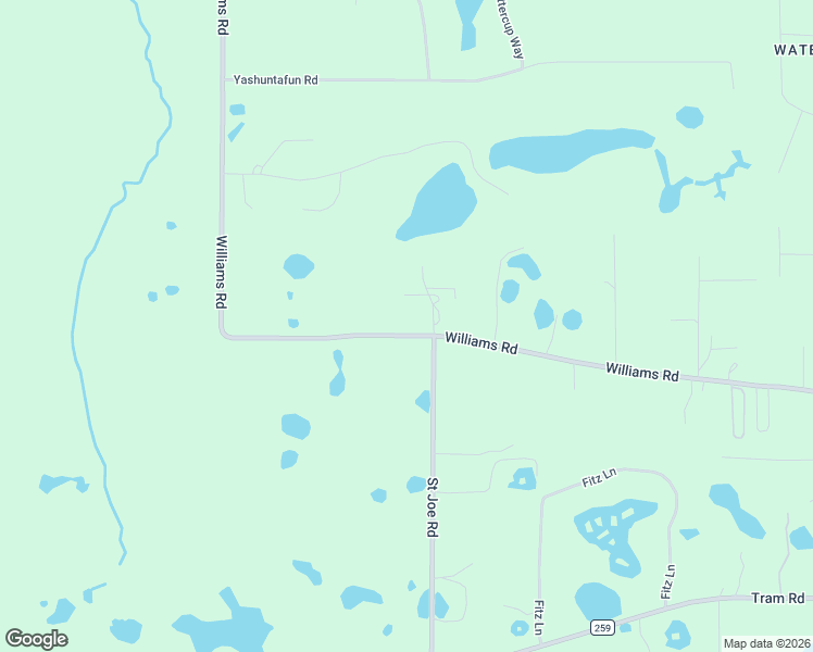 map of restaurants, bars, coffee shops, grocery stores, and more near 5851 Williams Road in Tallahassee