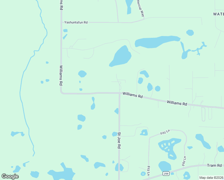 map of restaurants, bars, coffee shops, grocery stores, and more near 5851 Williams Road in Tallahassee