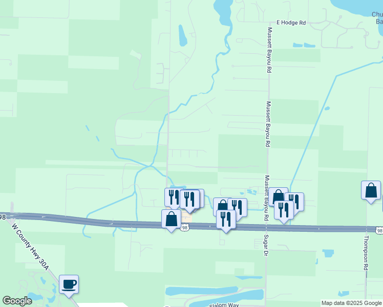 map of restaurants, bars, coffee shops, grocery stores, and more near 15 Myrtle Oak Way in Santa Rosa Beach
