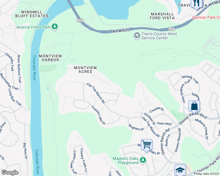 map of restaurants, bars, coffee shops, grocery stores, and more near 3304 Summer Canyon Drive in Austin