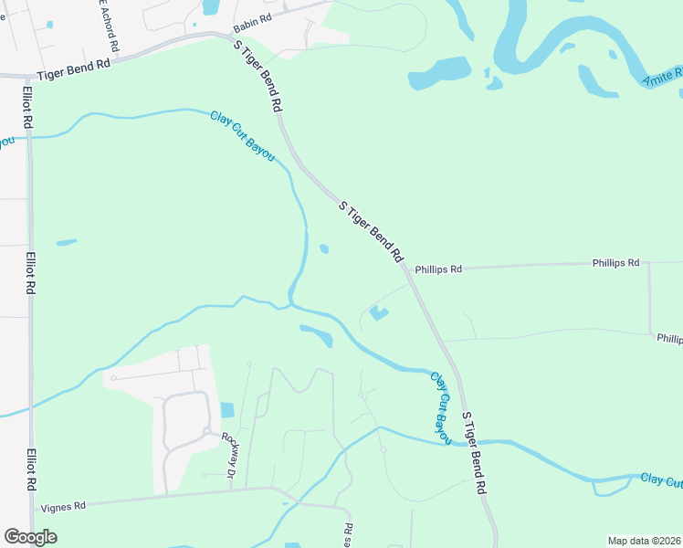 map of restaurants, bars, coffee shops, grocery stores, and more near 7532 South Tiger Bend Road in Baton Rouge