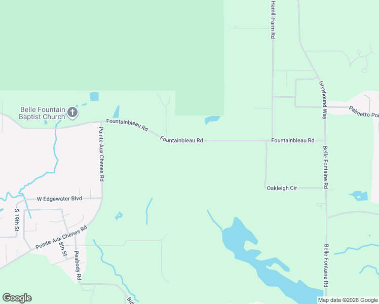 map of restaurants, bars, coffee shops, grocery stores, and more near 7335 Fountainbleau Road in Ocean Springs