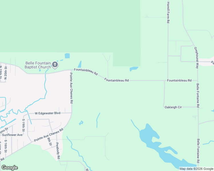 map of restaurants, bars, coffee shops, grocery stores, and more near 7335-7733 Fountainbleau Road in Ocean Springs