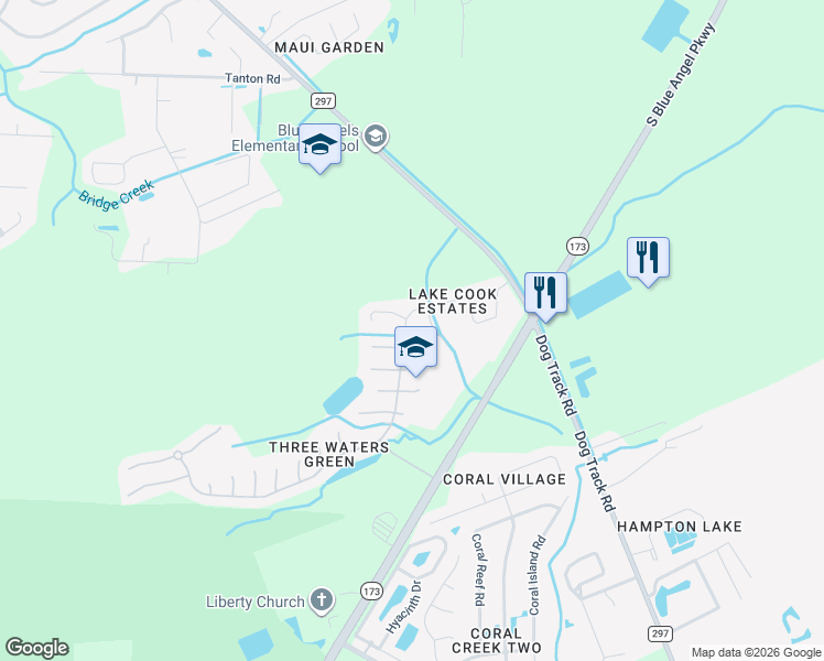 map of restaurants, bars, coffee shops, grocery stores, and more near 159 Carrier Drive in Pensacola