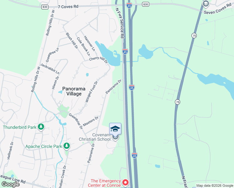 map of restaurants, bars, coffee shops, grocery stores, and more near 19 Lakeway Street in Panorama Village