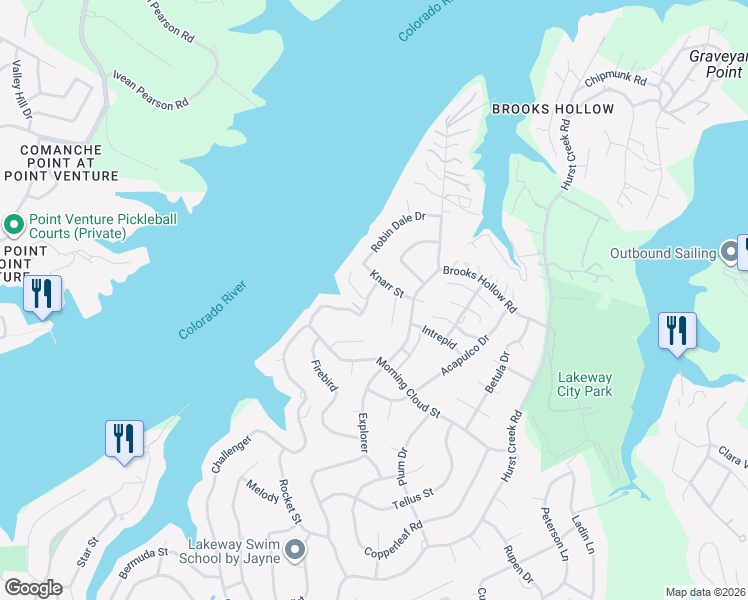 map of restaurants, bars, coffee shops, grocery stores, and more near 1234 Challenger in Austin
