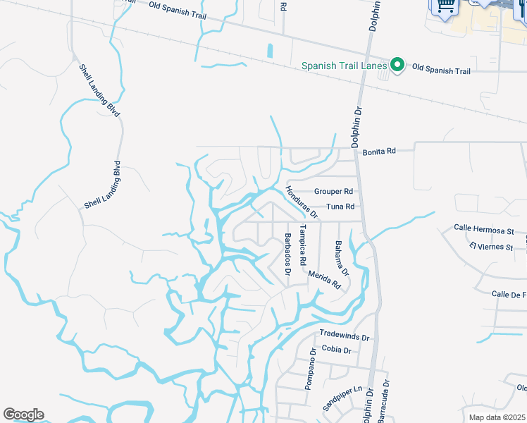 map of restaurants, bars, coffee shops, grocery stores, and more near 2732 Windward Drive in Gautier