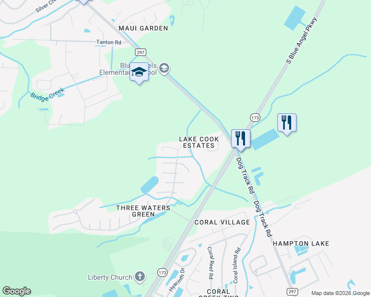 map of restaurants, bars, coffee shops, grocery stores, and more near 159 Carrier Drive in Pensacola