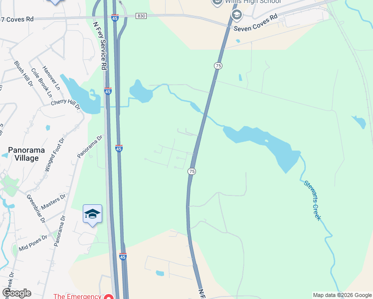 map of restaurants, bars, coffee shops, grocery stores, and more near 906 Summer Wood Boulevard in Conroe