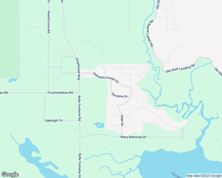 map of restaurants, bars, coffee shops, grocery stores, and more near 6298 Savannah Drive in Ocean Springs