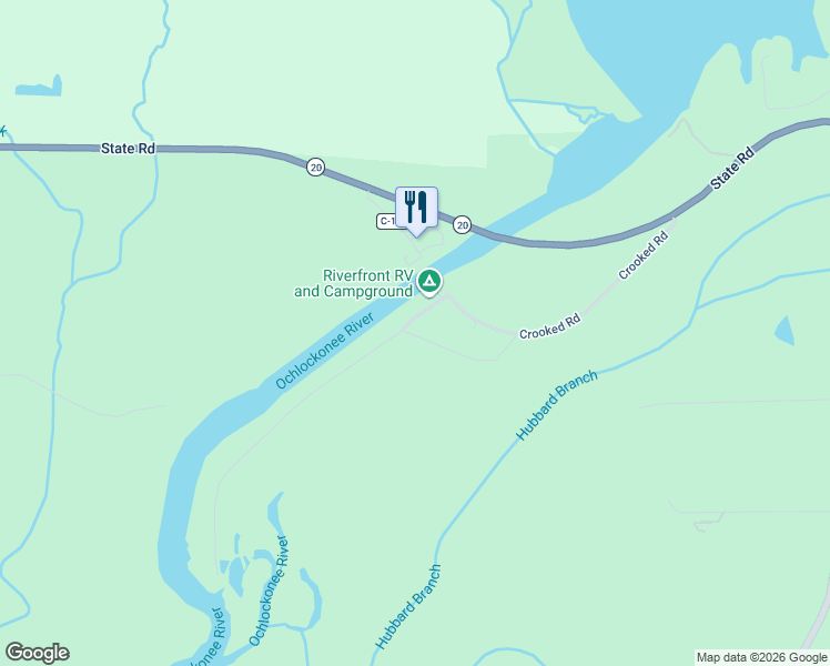 map of restaurants, bars, coffee shops, grocery stores, and more near 4759 Crooked Road in Tallahassee