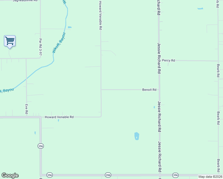 map of restaurants, bars, coffee shops, grocery stores, and more near Benoit Road in Church Point