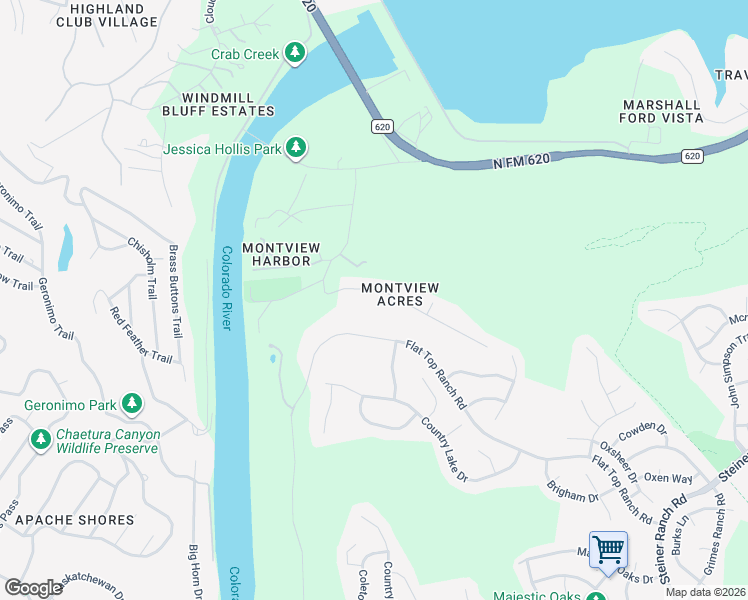 map of restaurants, bars, coffee shops, grocery stores, and more near 13609 Montview Drive in Austin