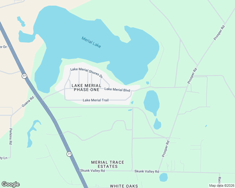 map of restaurants, bars, coffee shops, grocery stores, and more near 156 Lake Merial Boulevard in Southport