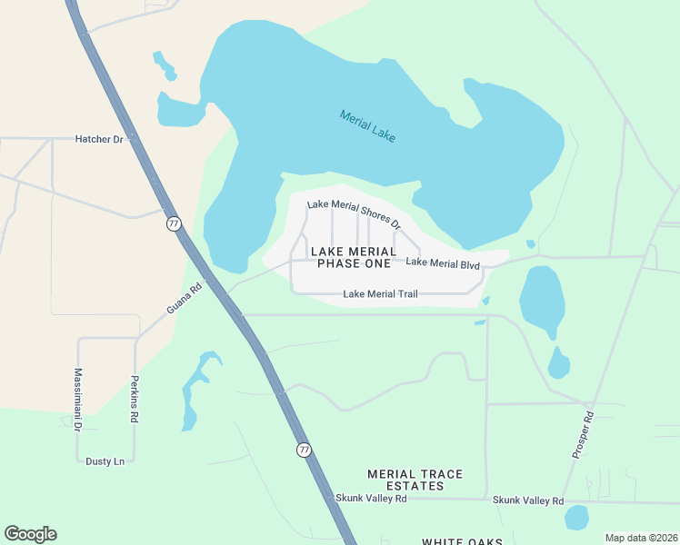 map of restaurants, bars, coffee shops, grocery stores, and more near 130 Lake Merial Boulevard in Southport