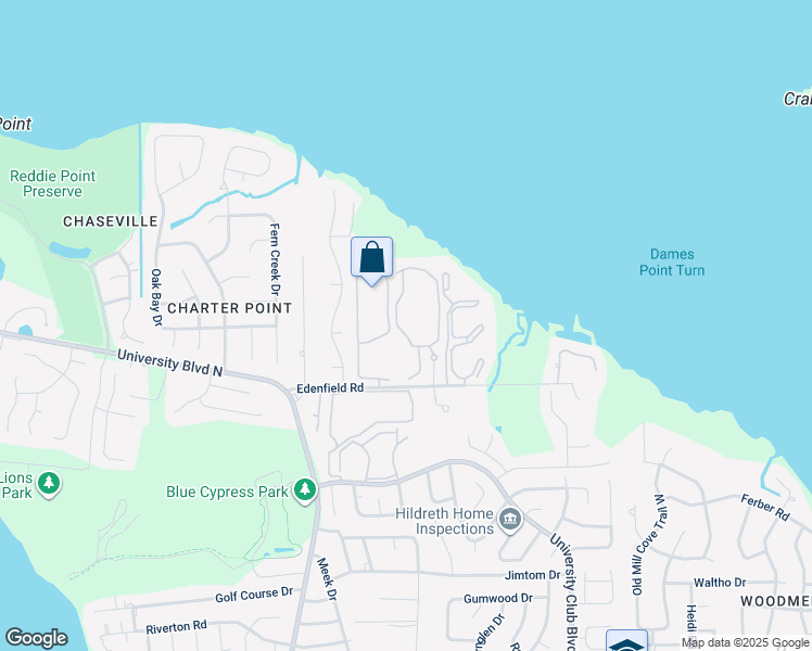 map of restaurants, bars, coffee shops, grocery stores, and more near 5681 Edenfield Road in Jacksonville