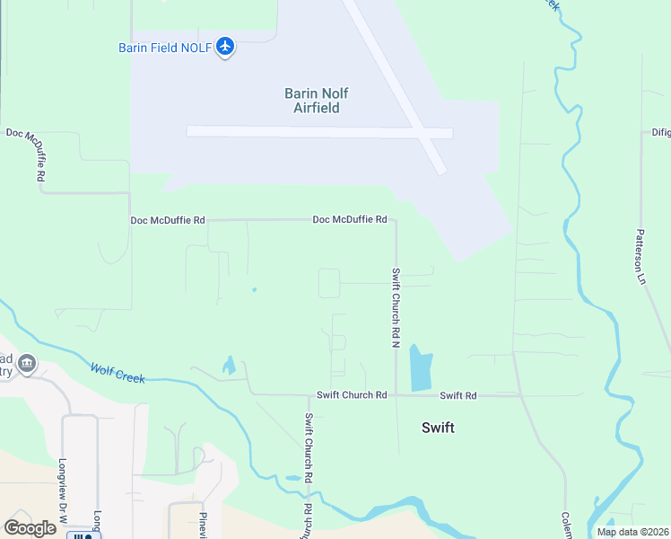 map of restaurants, bars, coffee shops, grocery stores, and more near 10823 Swift Church Road North in Foley