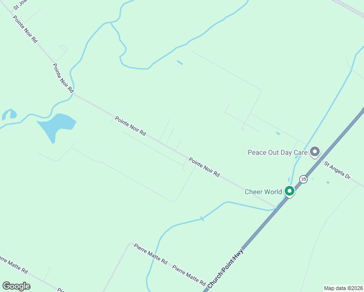map of restaurants, bars, coffee shops, grocery stores, and more near 346 Pointe Noir Road in Branch