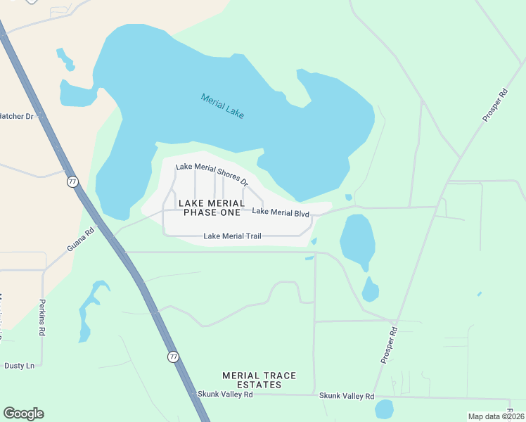map of restaurants, bars, coffee shops, grocery stores, and more near 148 Lake Merial Boulevard in Southport