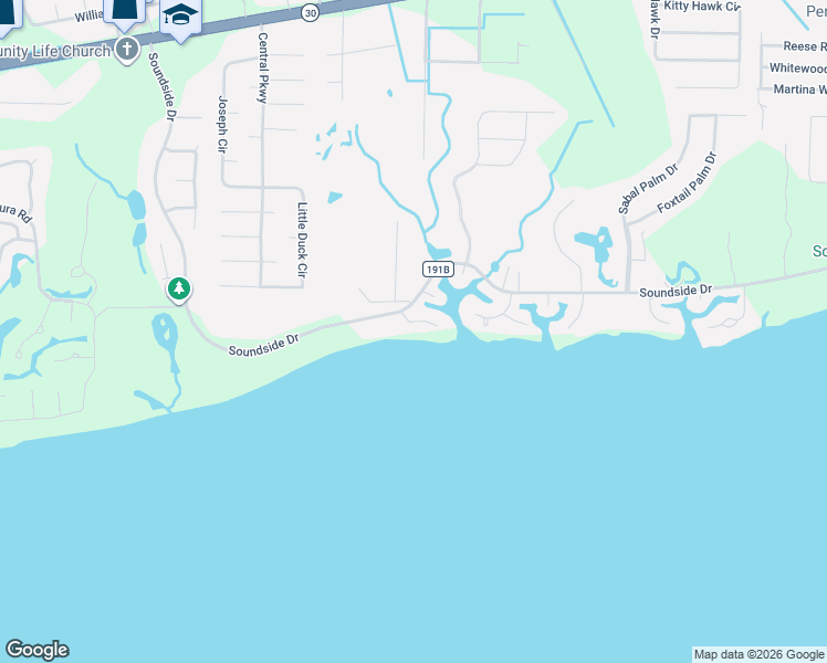 map of restaurants, bars, coffee shops, grocery stores, and more near 4503 Brickyard Bayou Road in Gulf Breeze