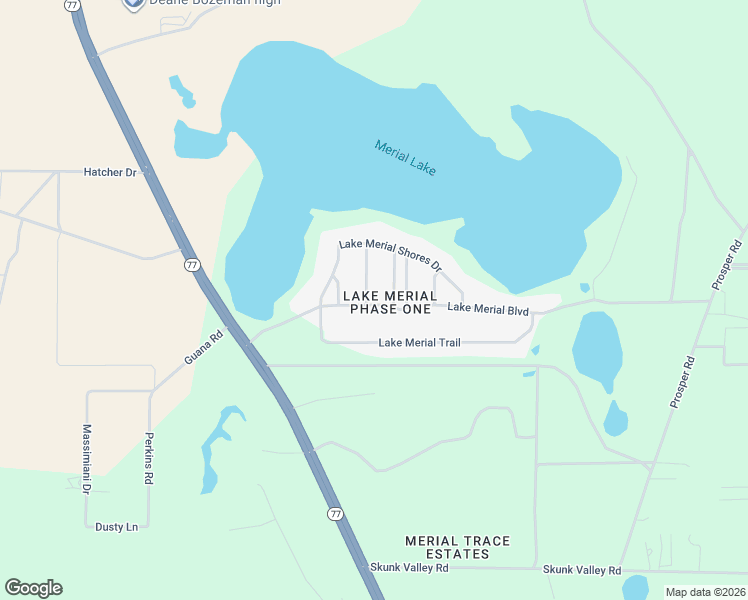 map of restaurants, bars, coffee shops, grocery stores, and more near 12800 Merial Pass in Panama City