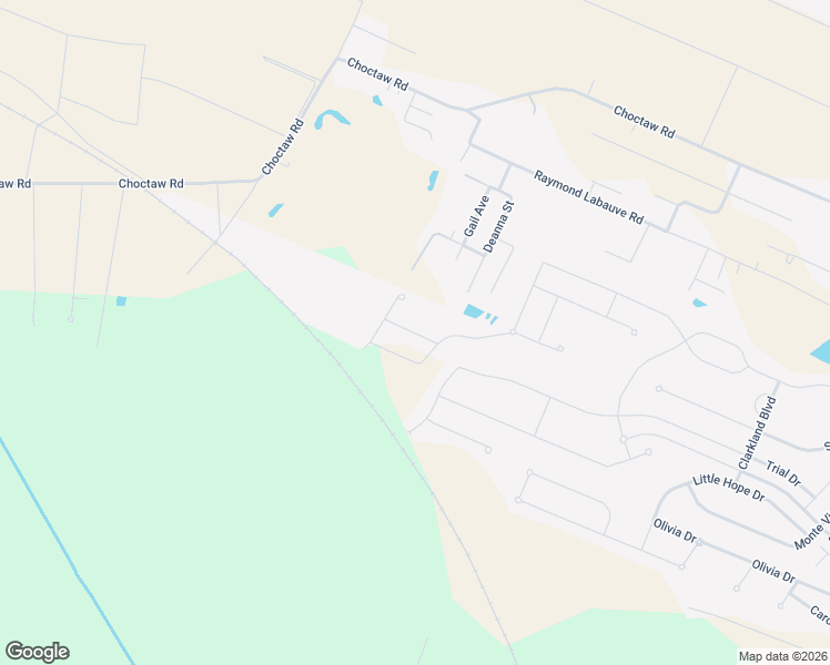 map of restaurants, bars, coffee shops, grocery stores, and more near 6387 Kristie Lane in Brusly