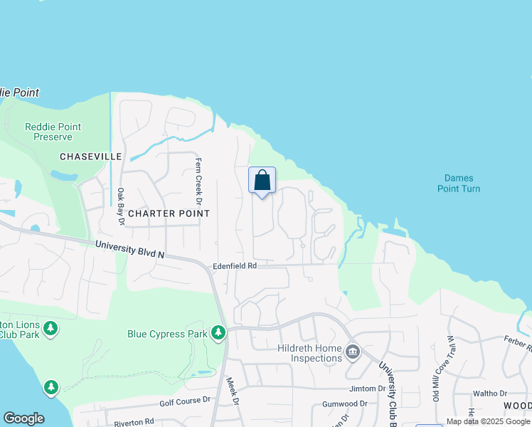 map of restaurants, bars, coffee shops, grocery stores, and more near 5601 Edenfield Road in Jacksonville