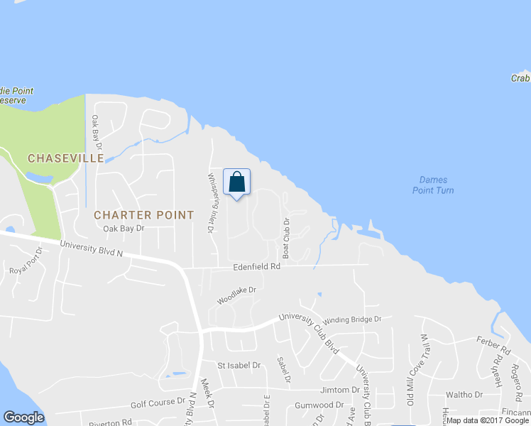 map of restaurants, bars, coffee shops, grocery stores, and more near 5745 East Tidewater Lakes Creek in Jacksonville