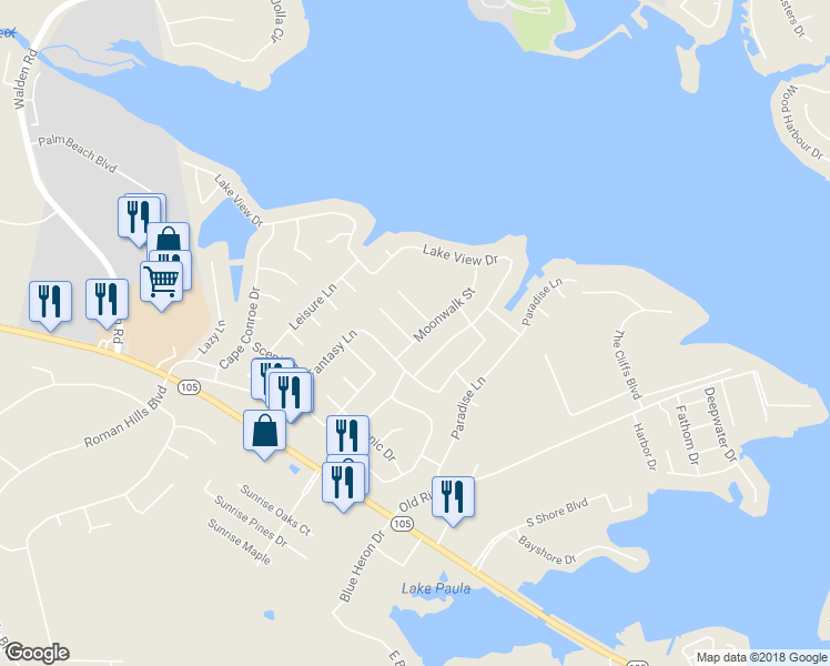 map of restaurants, bars, coffee shops, grocery stores, and more near 10702 Estelle Circle in Montgomery