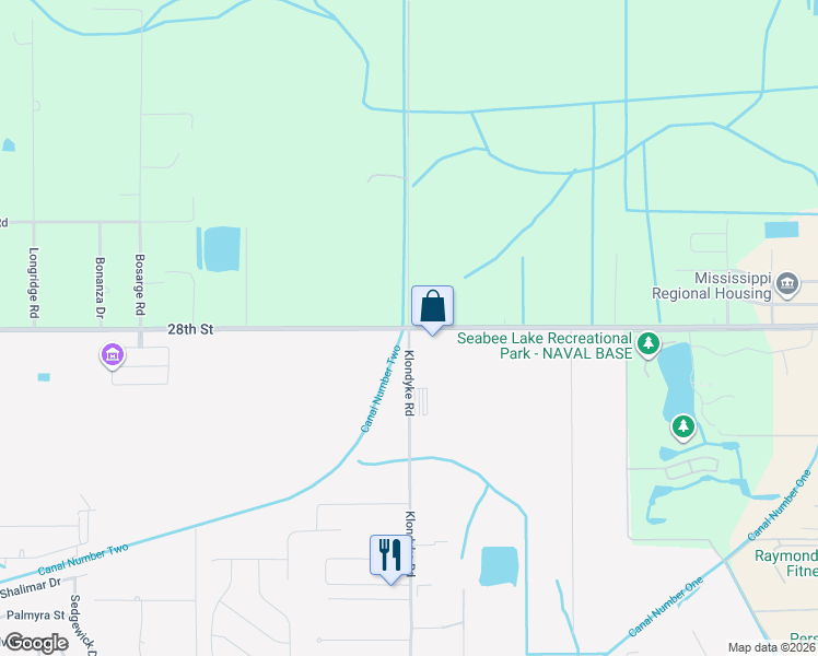 map of restaurants, bars, coffee shops, grocery stores, and more near 7000 North Klondyke Road in Long Beach