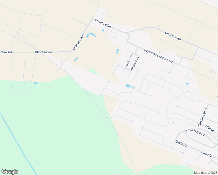 map of restaurants, bars, coffee shops, grocery stores, and more near 6387 Kristie Lane in Brusly