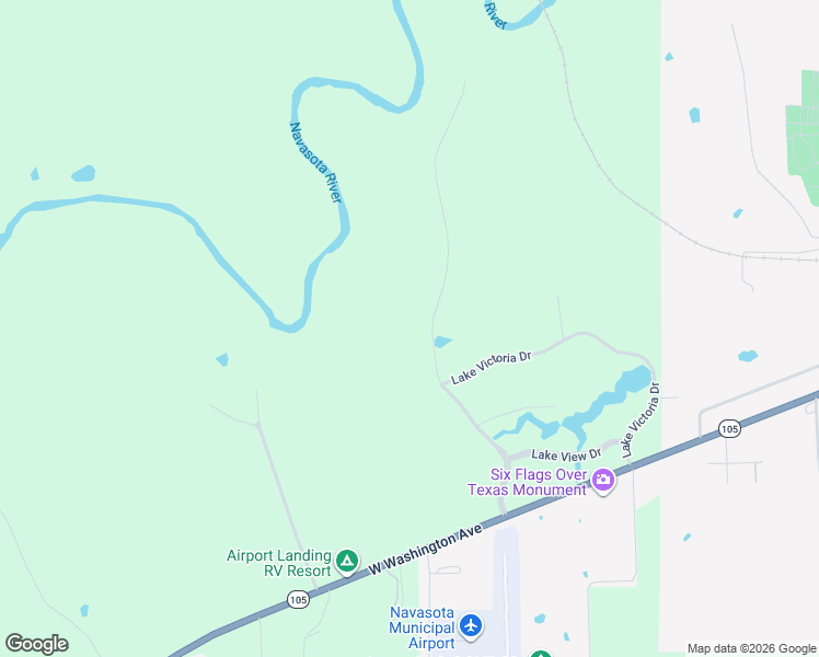 map of restaurants, bars, coffee shops, grocery stores, and more near 7911 River Haven Drive in Navasota