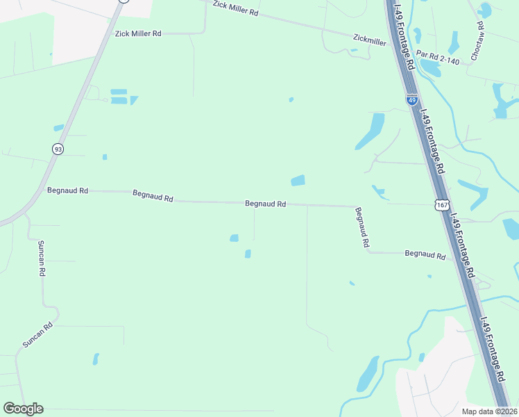 map of restaurants, bars, coffee shops, grocery stores, and more near 123-261 Begnaud Road in Sunset