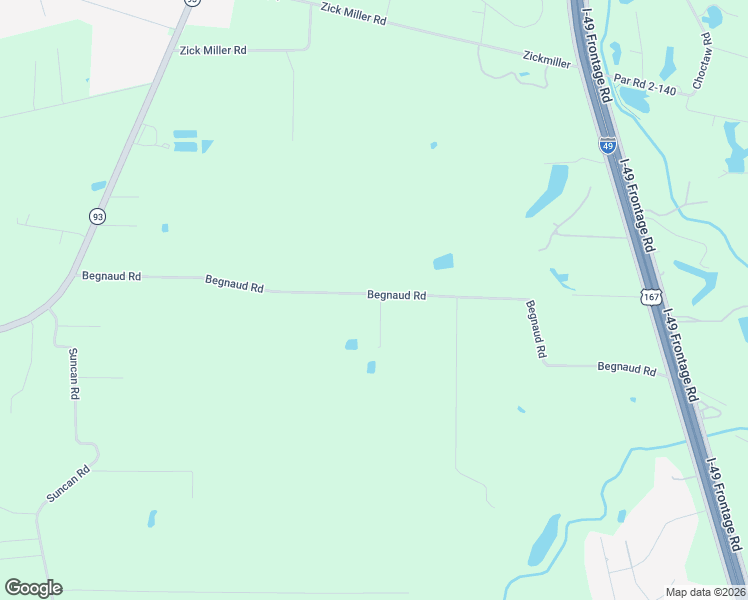 map of restaurants, bars, coffee shops, grocery stores, and more near 123-261 Begnaud Road in Sunset