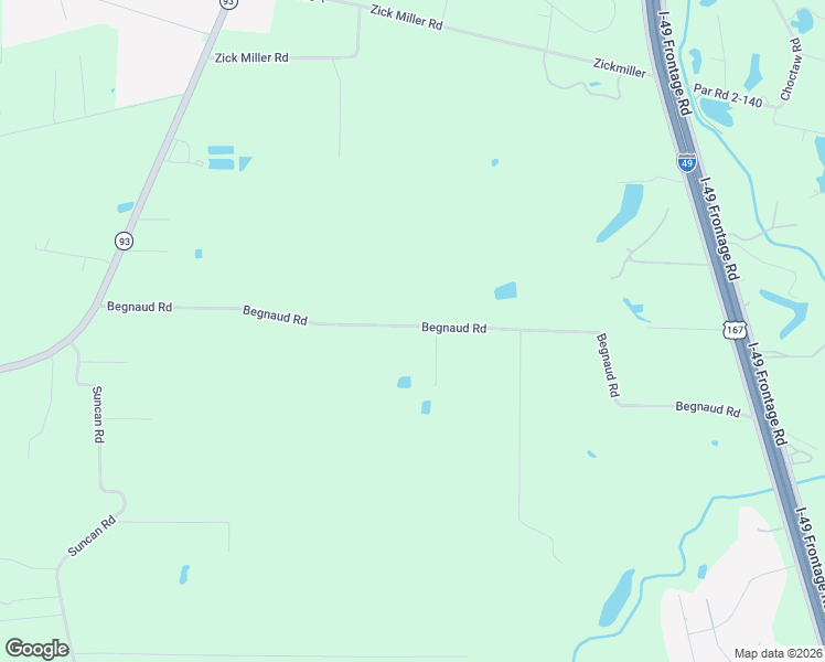 map of restaurants, bars, coffee shops, grocery stores, and more near 123-261 Begnaud Road in Sunset