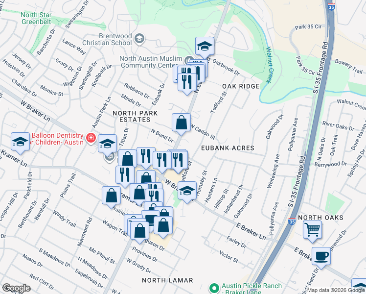 map of restaurants, bars, coffee shops, grocery stores, and more near 702 Scurry Street West in Austin