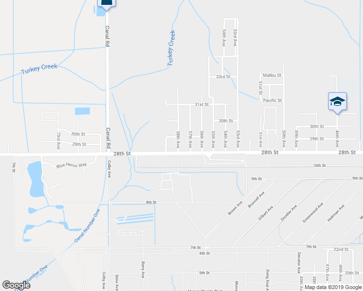map of restaurants, bars, coffee shops, grocery stores, and more near 2810 58th Avenue in Gulfport