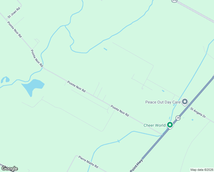 map of restaurants, bars, coffee shops, grocery stores, and more near 346 Pointe Noir Road in Branch